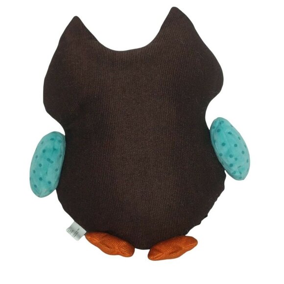 Embroidered Owl Bird Plush Multicolored 12.5" - Picture 2 of 3